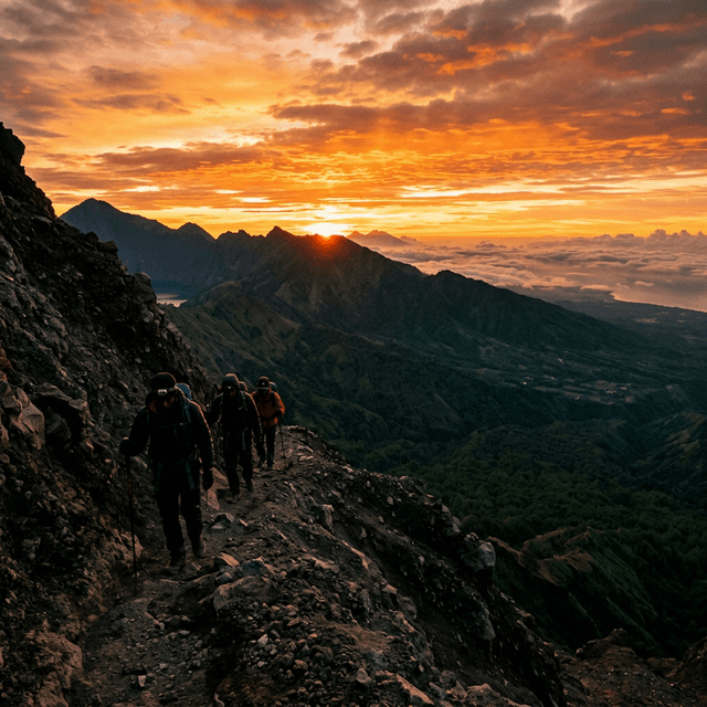 Mountain Guides on Trail
